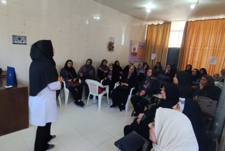 برگزاری جلسات آموزشی همزمان با هفته سلامت