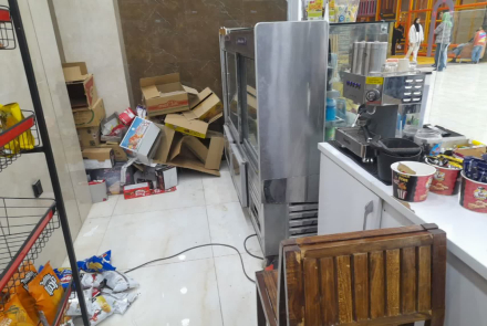 ❌️بازدید و پلمپ کافه فست فود یک واحد شهربازی سرپوشیده توسط کارشناسان گروه مهندسی بهداشت محیط شهرستان نجف آباد